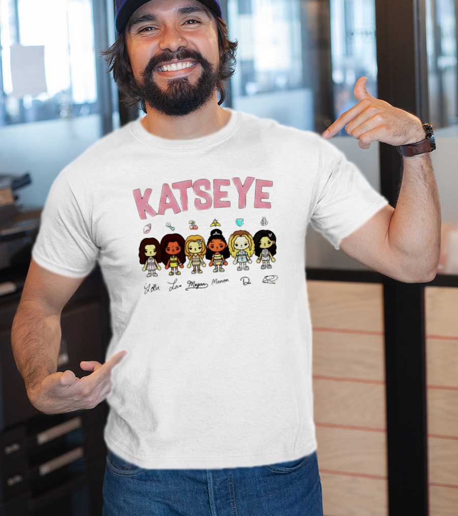 Katseye K Pop Chibi Idol Member Collection T-Shirt