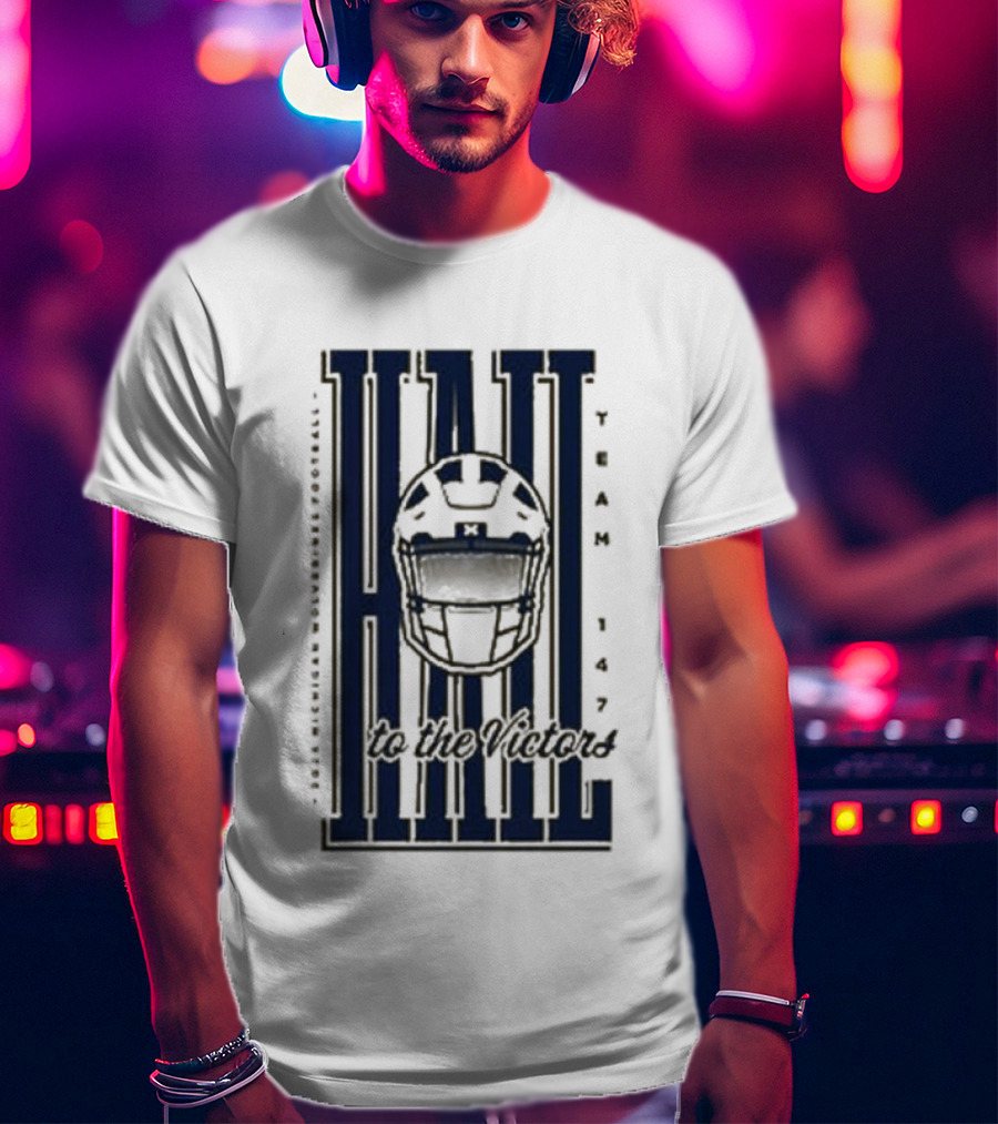 Hail Michigan Wolverines Football Helmet Icon 2026 T-Shirt