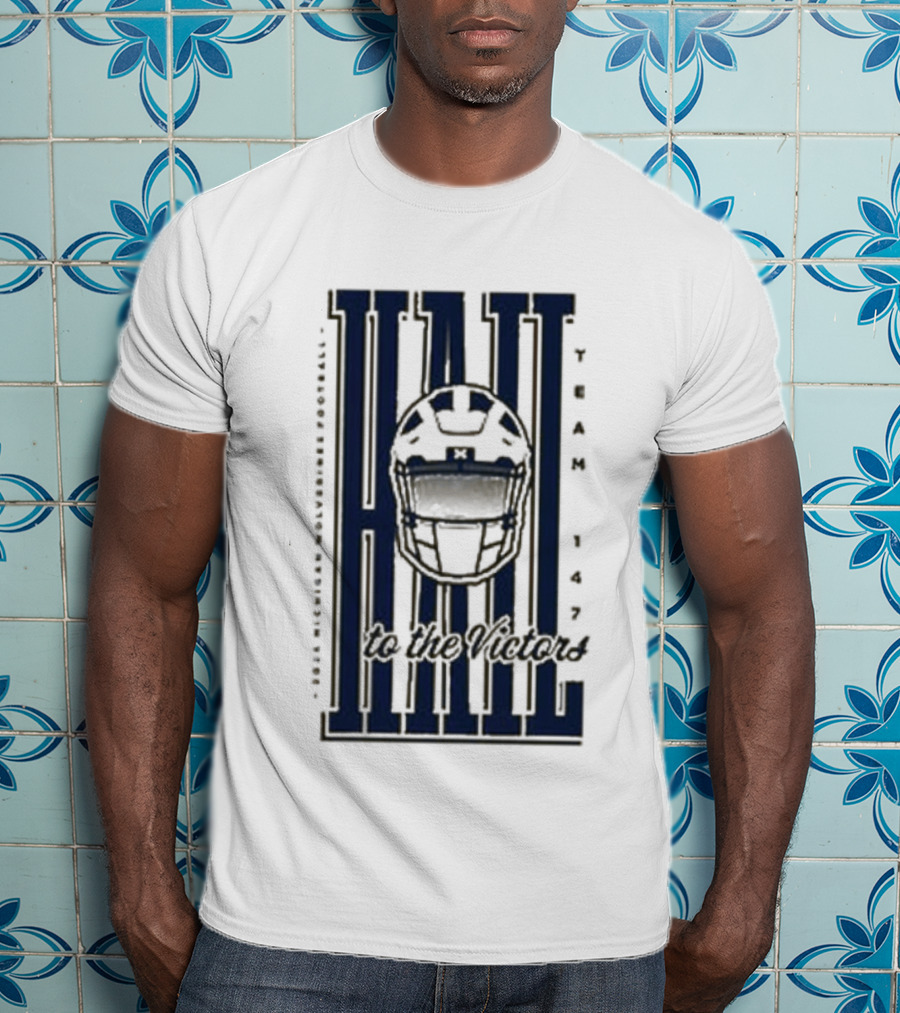 Hail Michigan Wolverines Football Helmet Icon 2026 T-Shirt