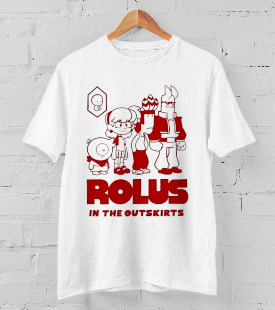 ROLUS In The Outskirts Cartoon Characters Lineup T-Shirt