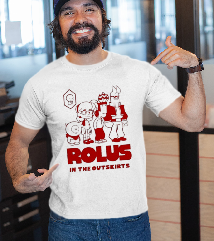 ROLUS In The Outskirts Cartoon Characters Lineup T-Shirt