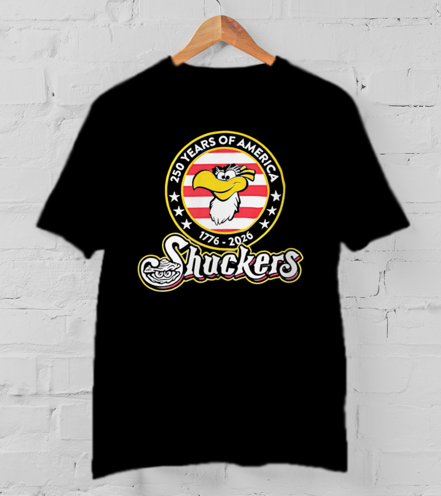 250 Years Of America 1776 2026 Shuckers With Clam And Stars T-Shirt