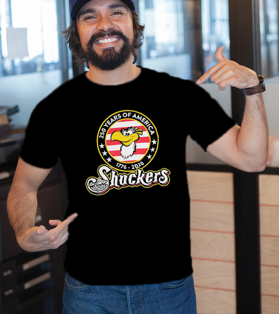 250 Years Of America 1776 2026 Shuckers With Clam And Stars T-Shirt