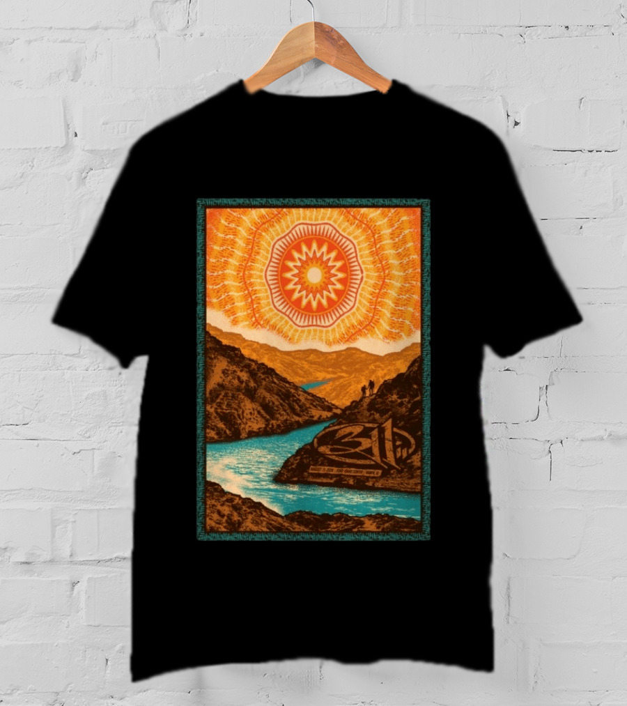 311 August 11 2026 Nampa ID Sunburst Mountain River Scene T-Shirt