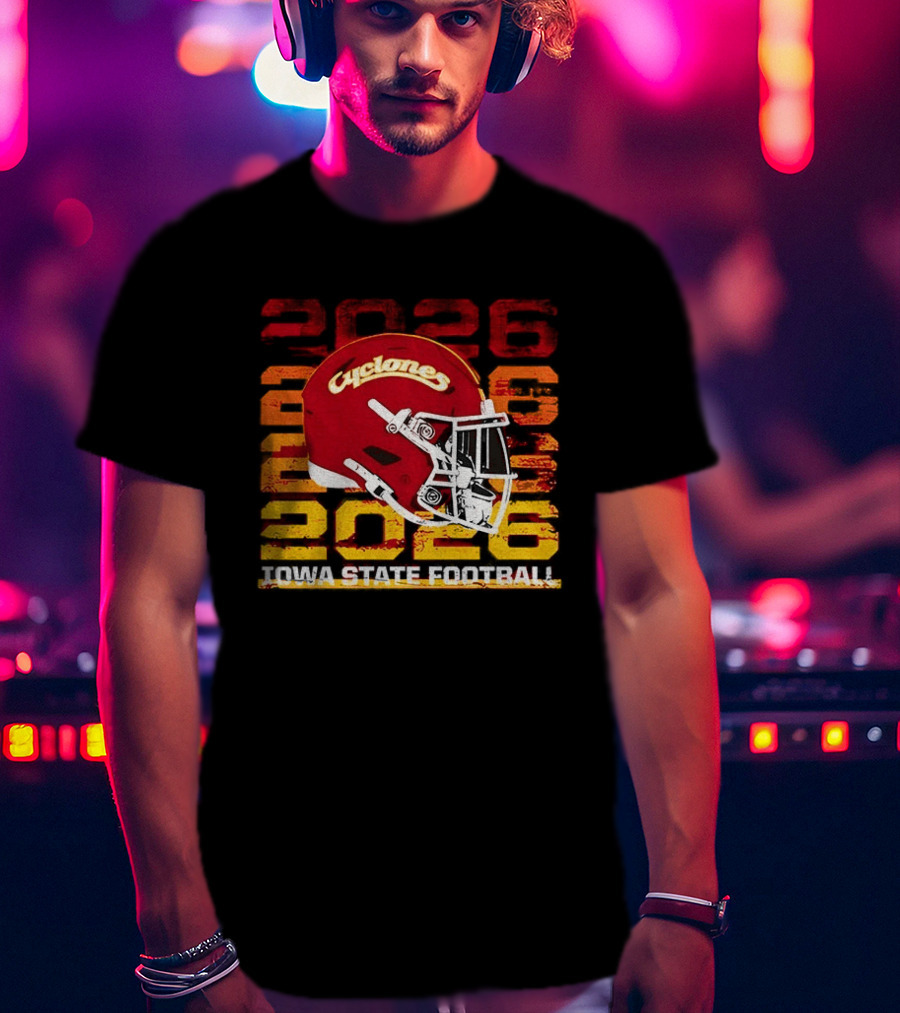Cyclones Helmet 2026 Iowa State Football Gameday T-Shirt