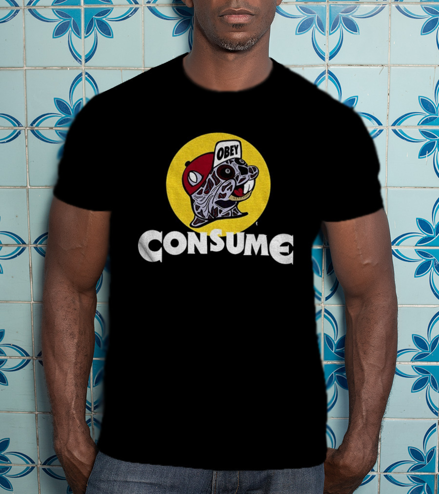 Buc Ee's Obey Consume Graphic With Freddy Krueger T-Shirt