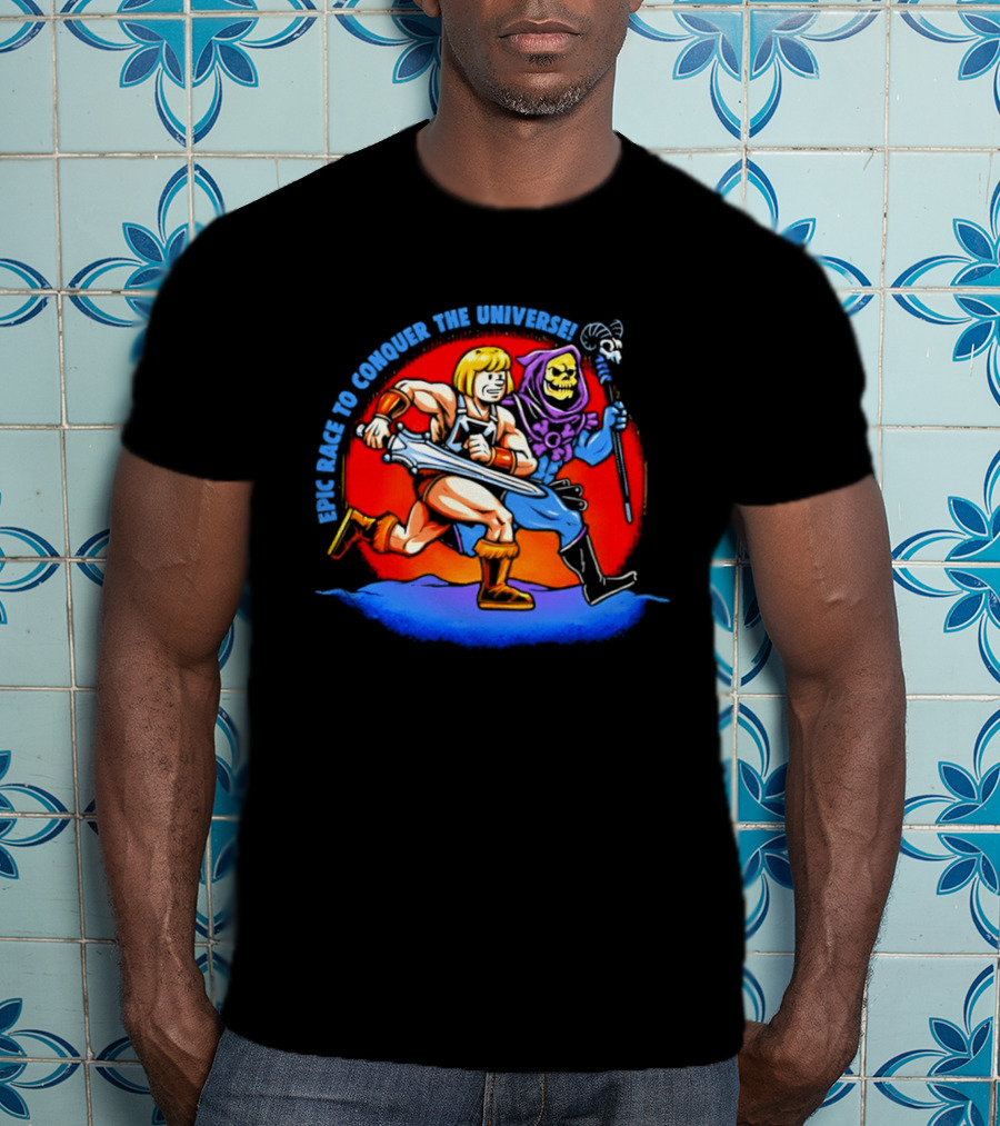 He Man And Skeletor Race To Conquer The Universe Masters Of The Universe T-Shirt