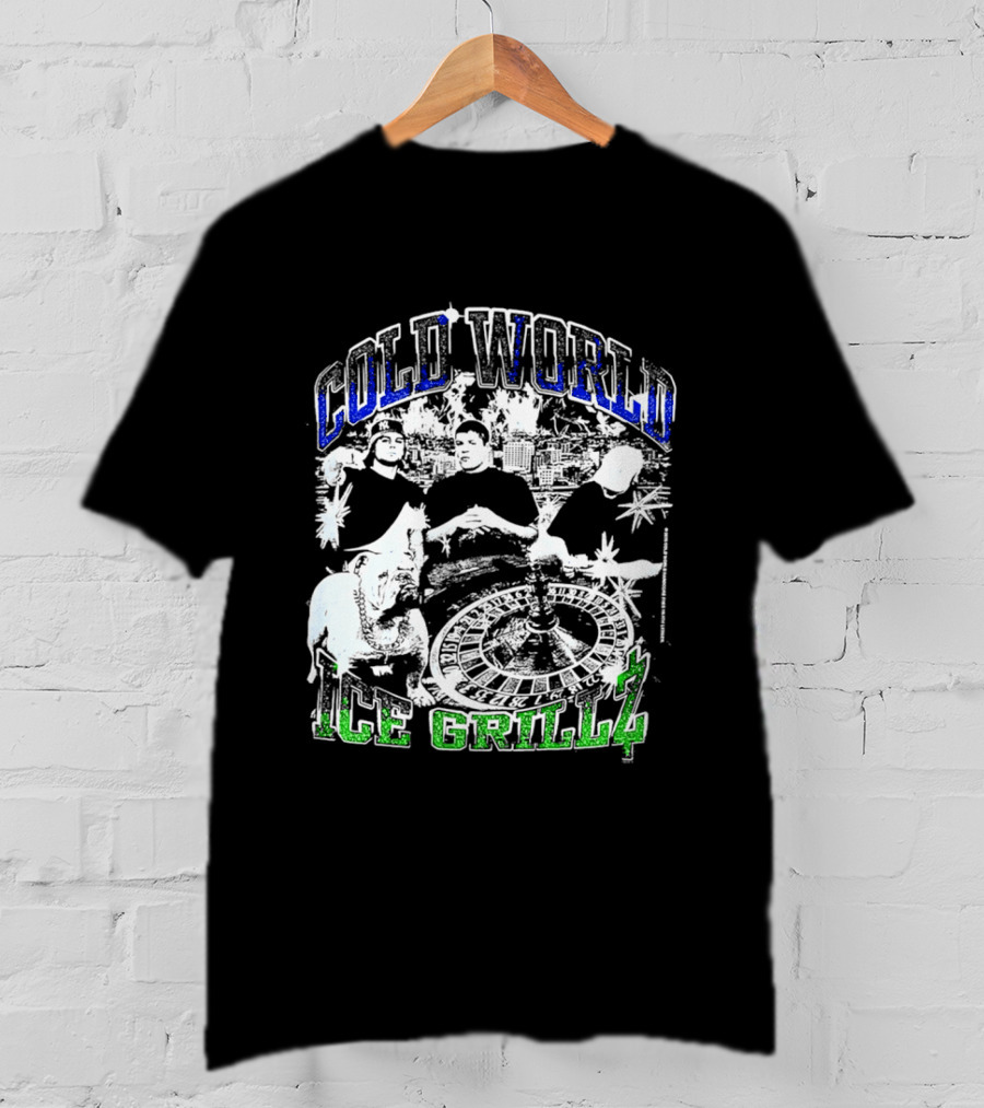 Cold World Ice Grillz Bulldog Roulette Wheel T-Shirt