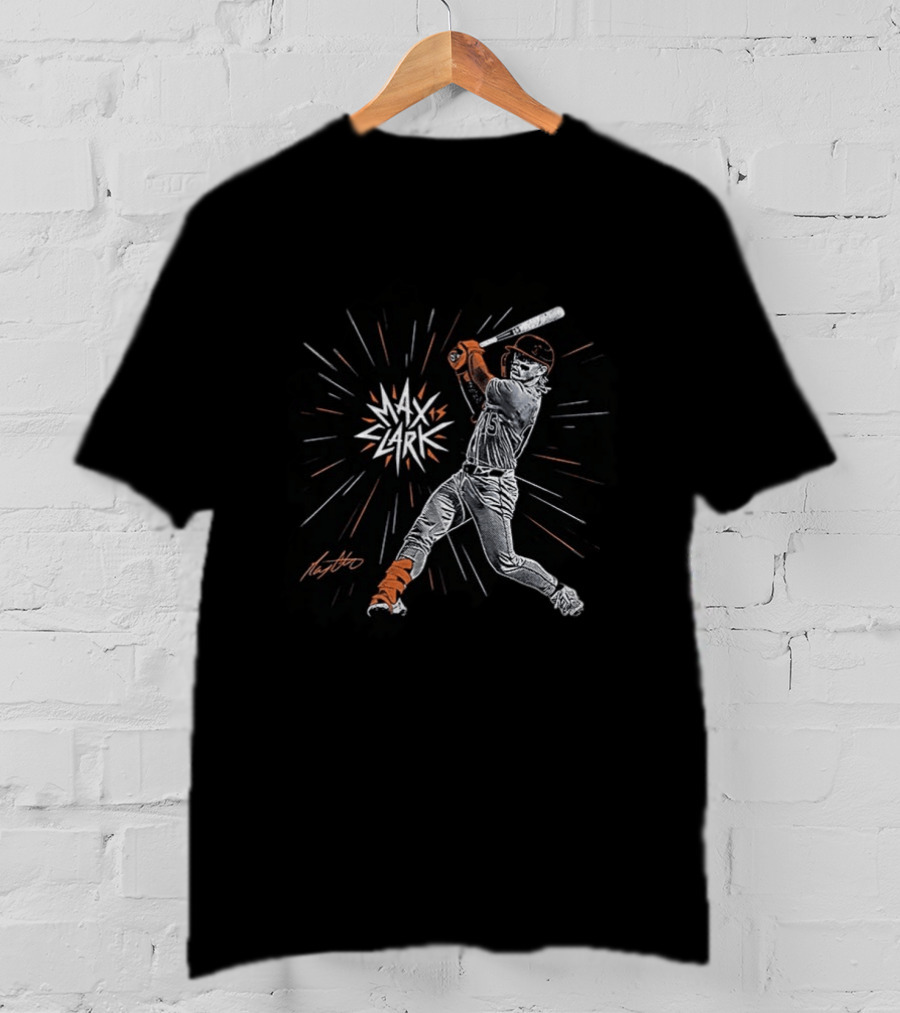 Max Clark Baseball Detroit Spark Hitter T-Shirt