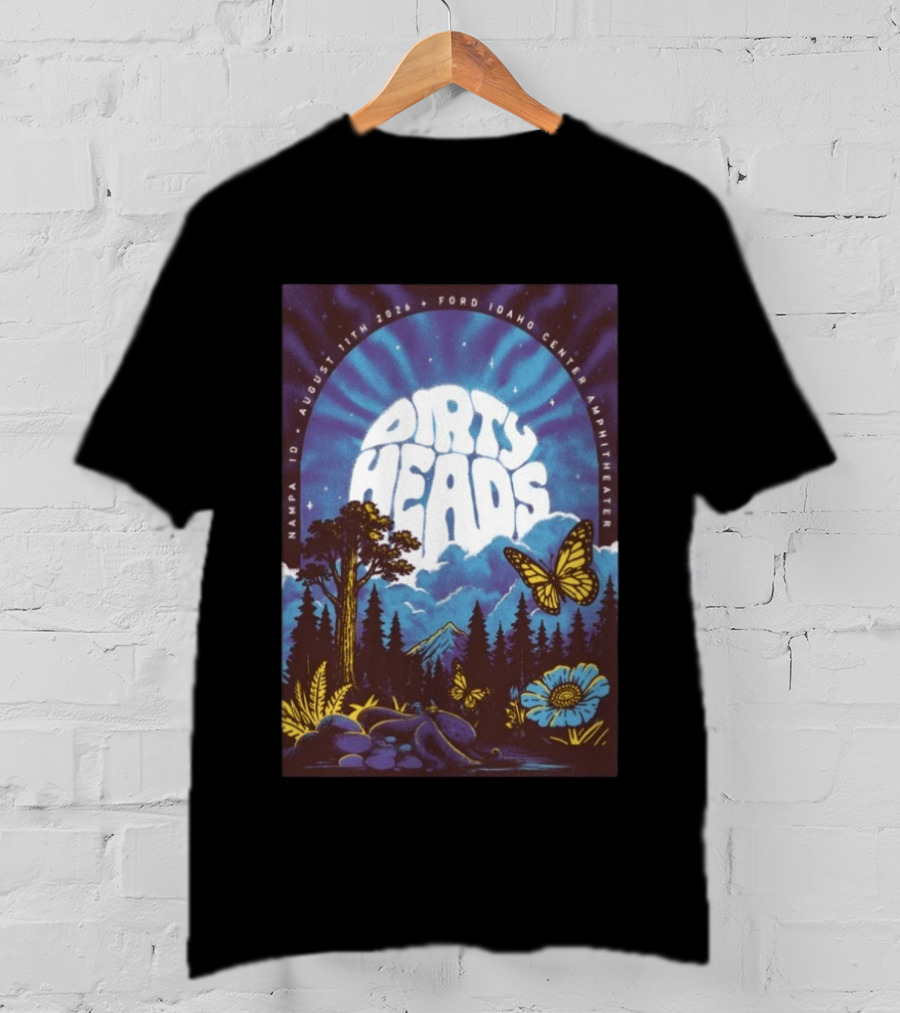 Dirty Heads August 11 2026 Nampa ID Ford Idaho Center Amphitheater Tour T-Shirt