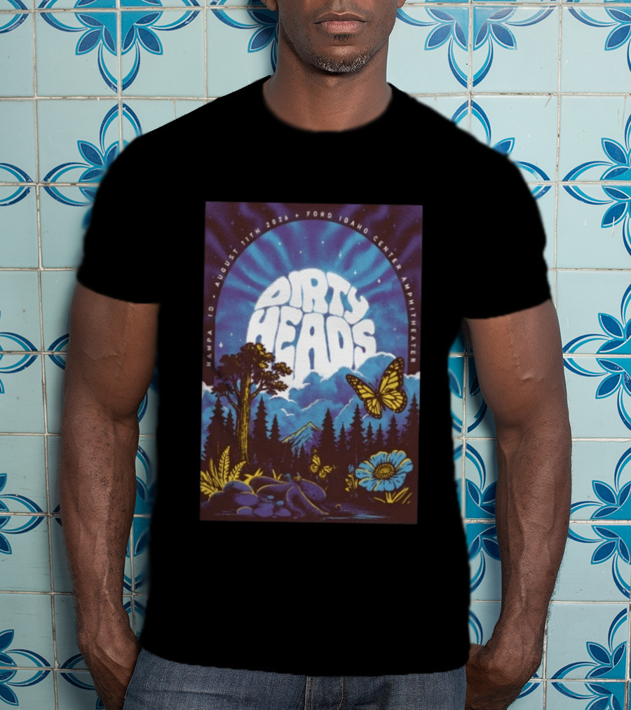 Dirty Heads August 11 2026 Nampa ID Ford Idaho Center Amphitheater Tour T-Shirt