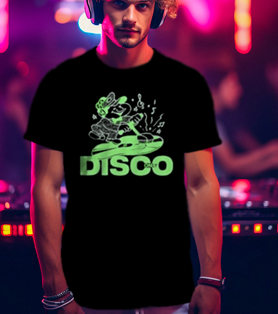 Disco Only Groove Maintenance Retro Character Dance Vibes T-Shirt