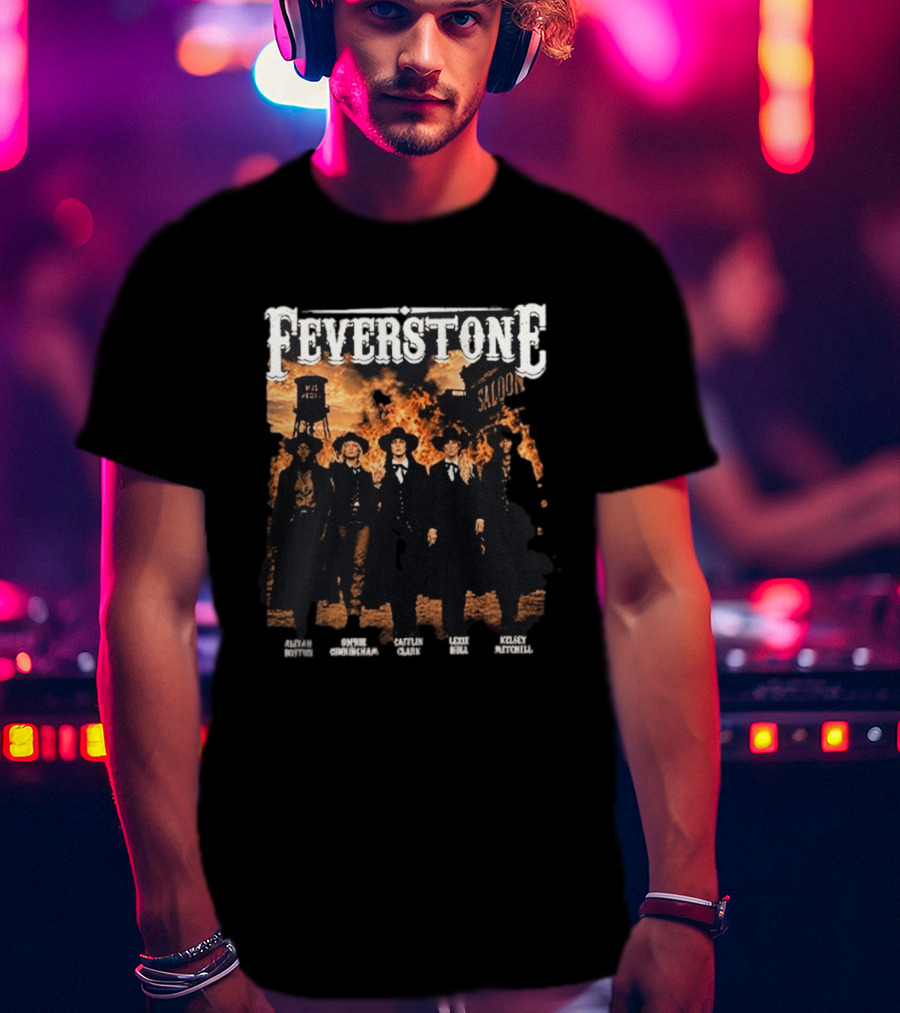 Feverstone Fever Saloon Fire Western Group T-Shirt