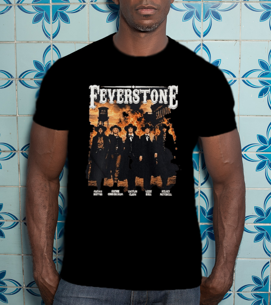Feverstone Fever Saloon Fire Western Group T-Shirt