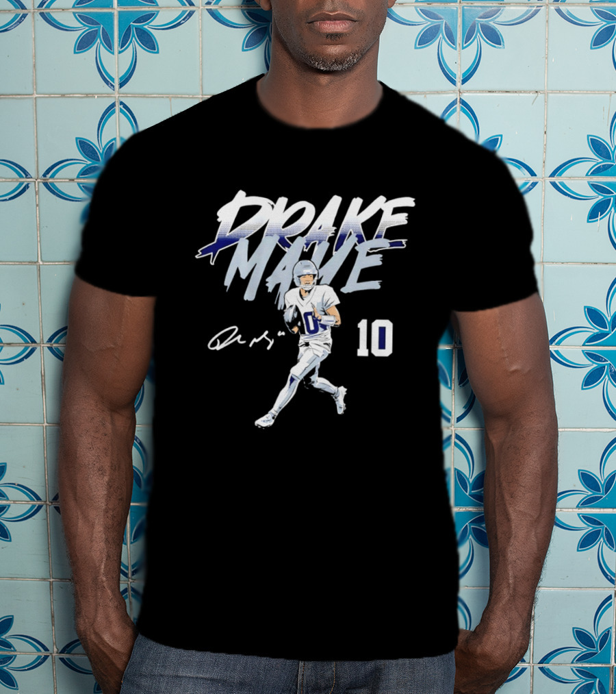 Drake Maye 10 New England Patriots Football 2026 T-Shirt