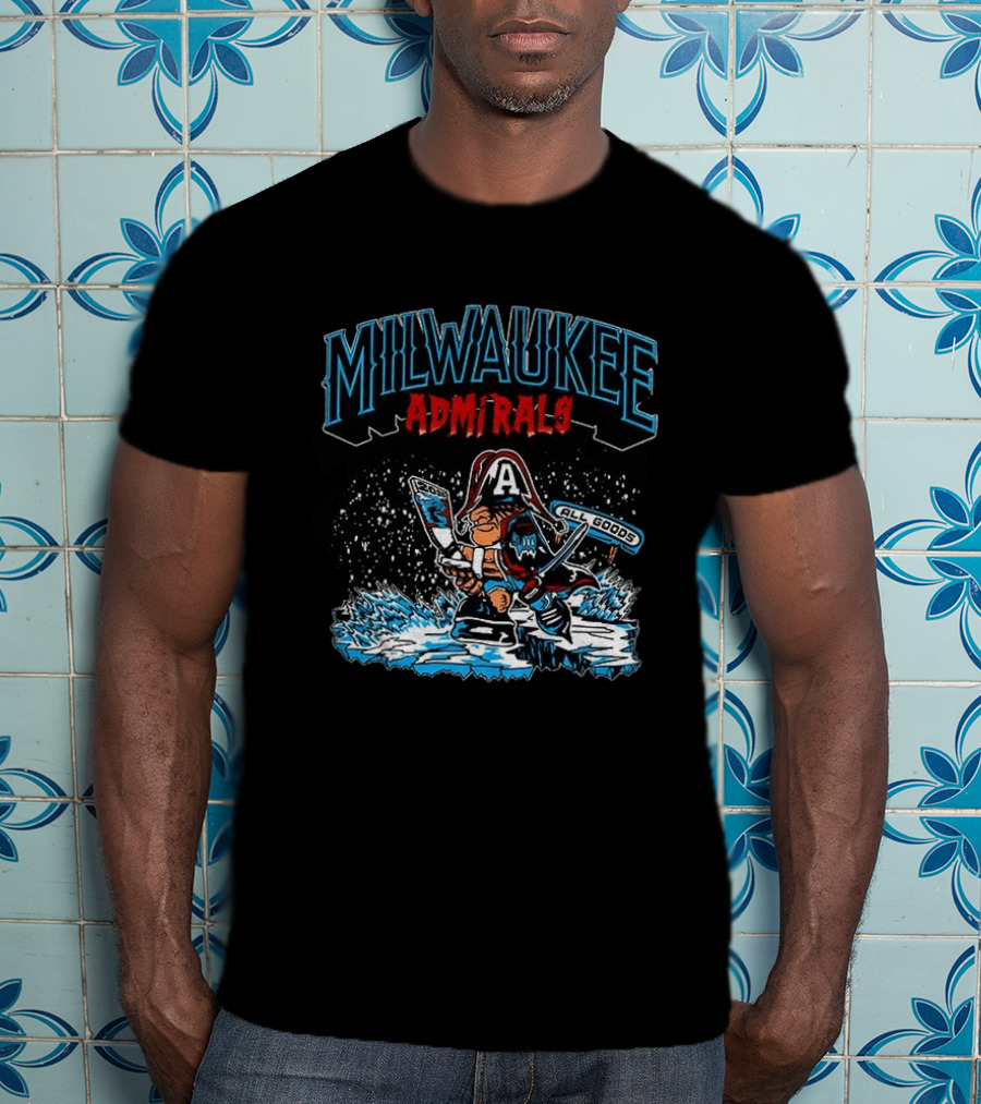 Milwaukee Admirals 2020 All Goods Hockey Ice T-Shirt