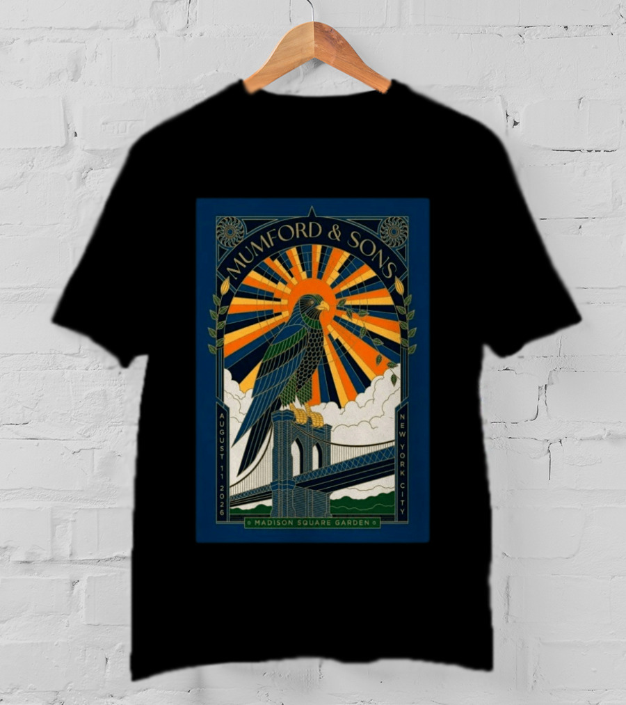 Mumford And Sons Madison Square Garden August 11 2026 New York City T-Shirt