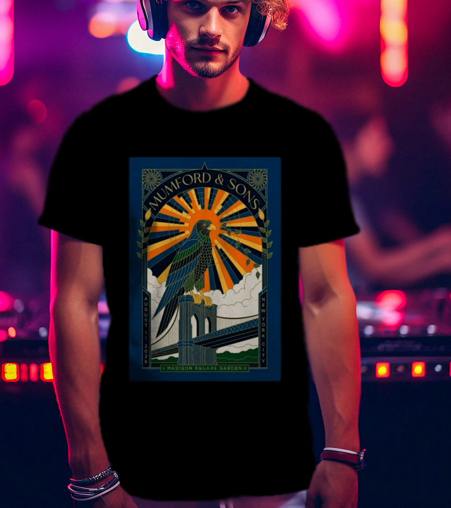 Mumford And Sons Madison Square Garden August 11 2026 New York City T-Shirt