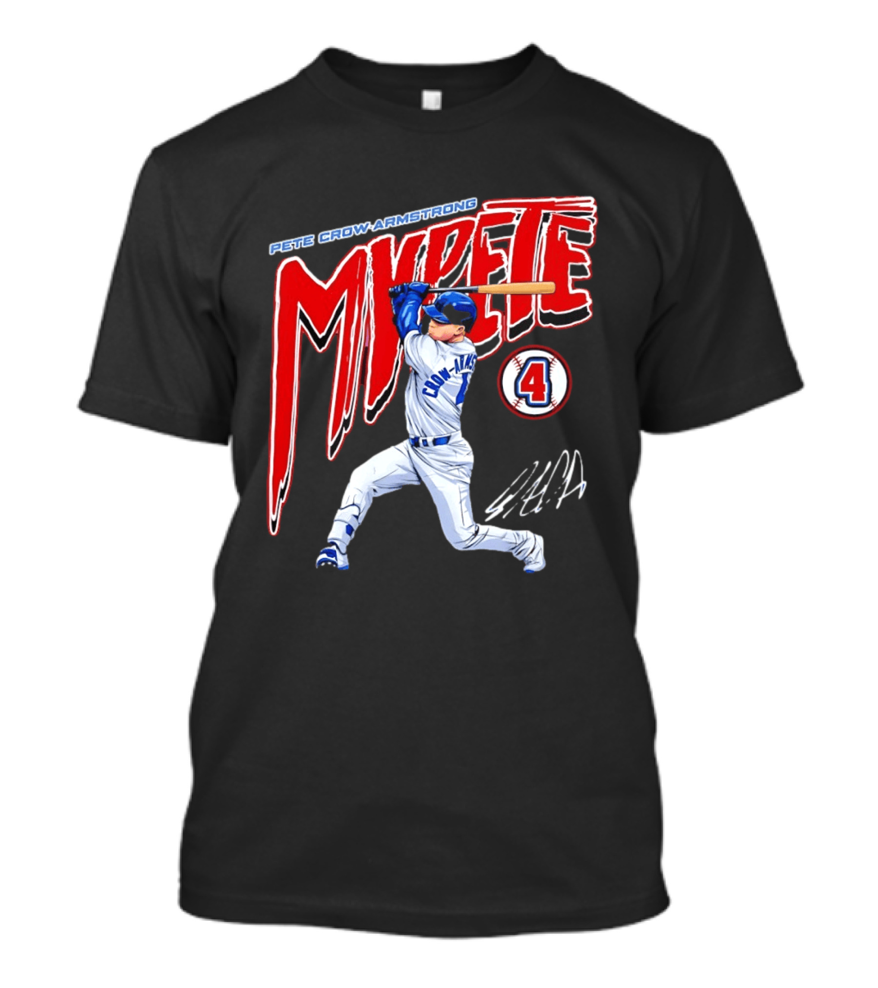 Pete Crow Armstrong MVPete Chicago Cubs Baseball Number 4 T-Shirt