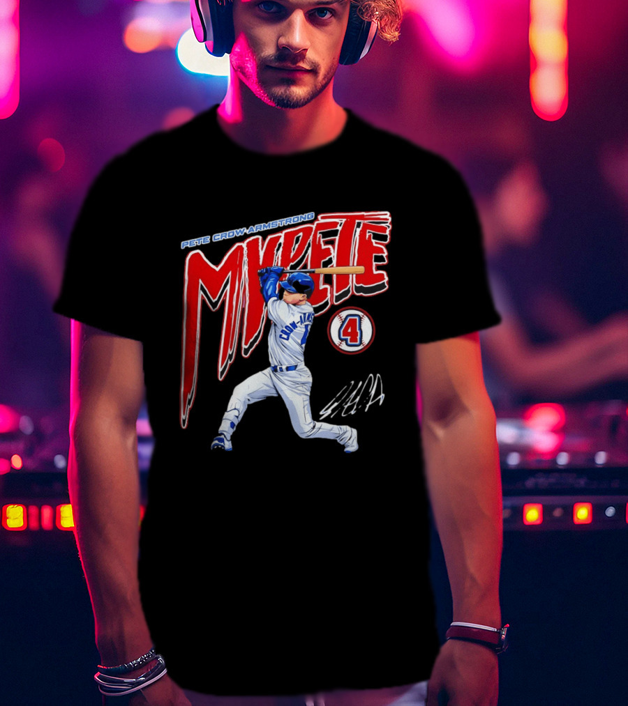 Pete Crow Armstrong MVPete Chicago Cubs Baseball Number 4 T-Shirt