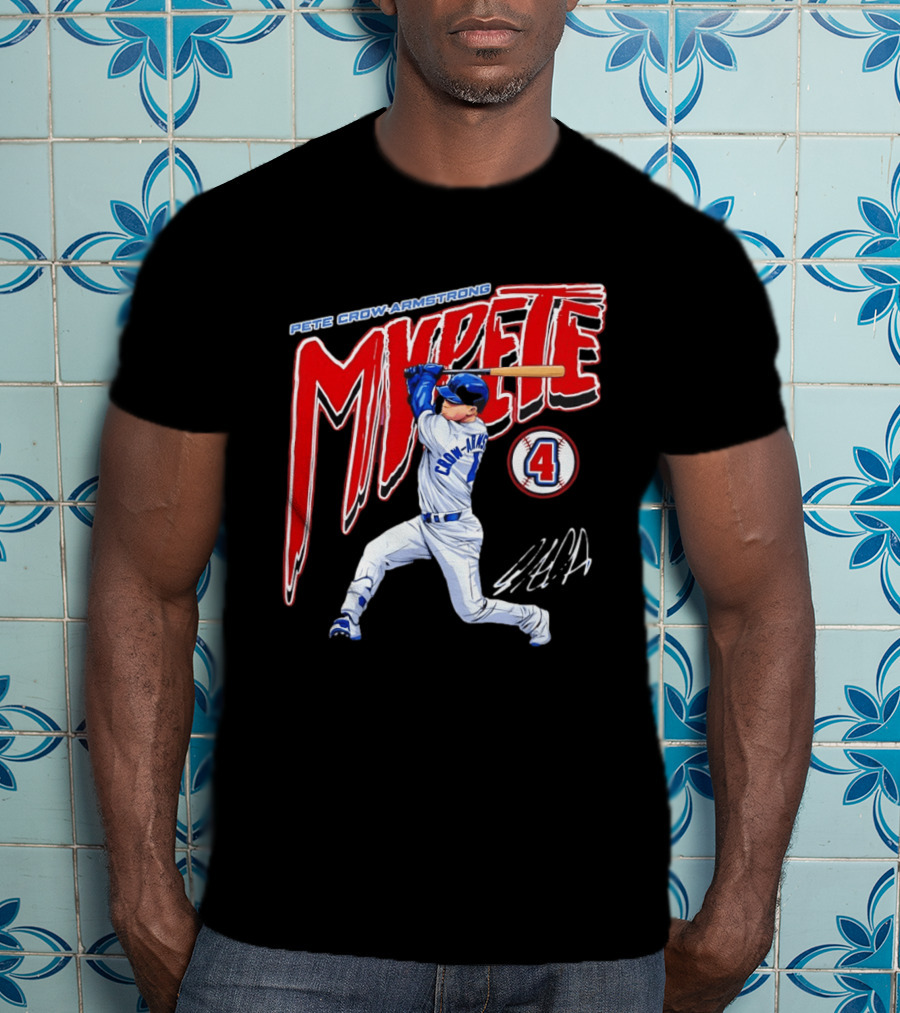 Pete Crow Armstrong MVPete Chicago Cubs Baseball Number 4 T-Shirt