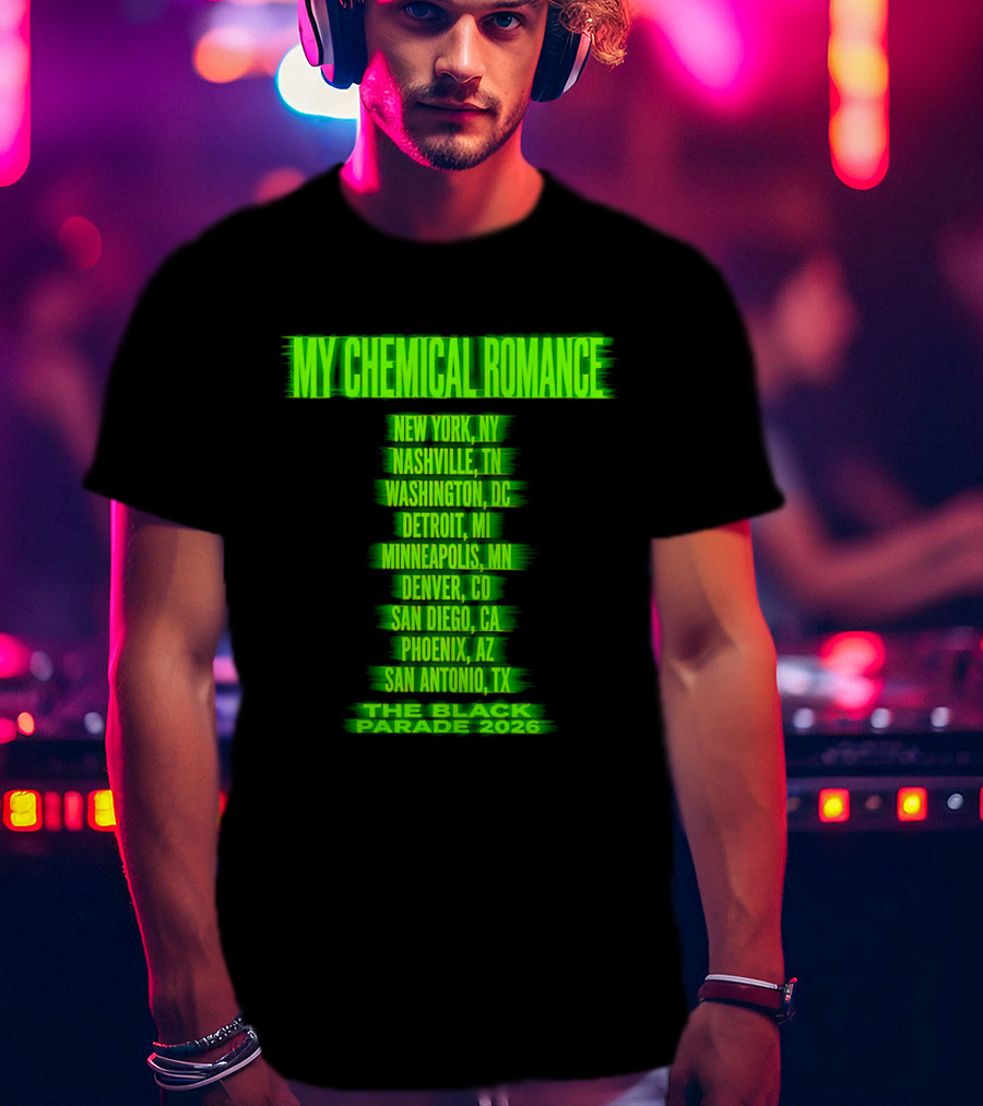 My Chemical Romance The Black Parade 2026 Nashville TN Tour Dates T-Shirt