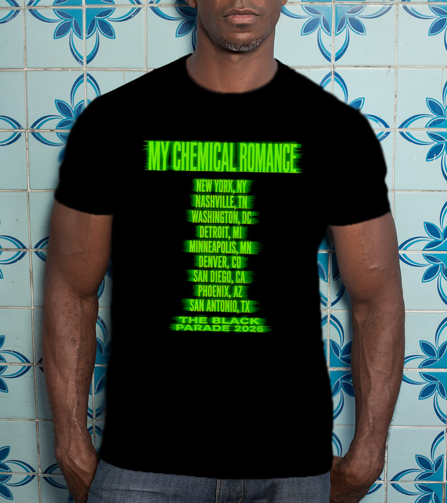 My Chemical Romance The Black Parade 2026 Nashville TN Tour Dates T-Shirt