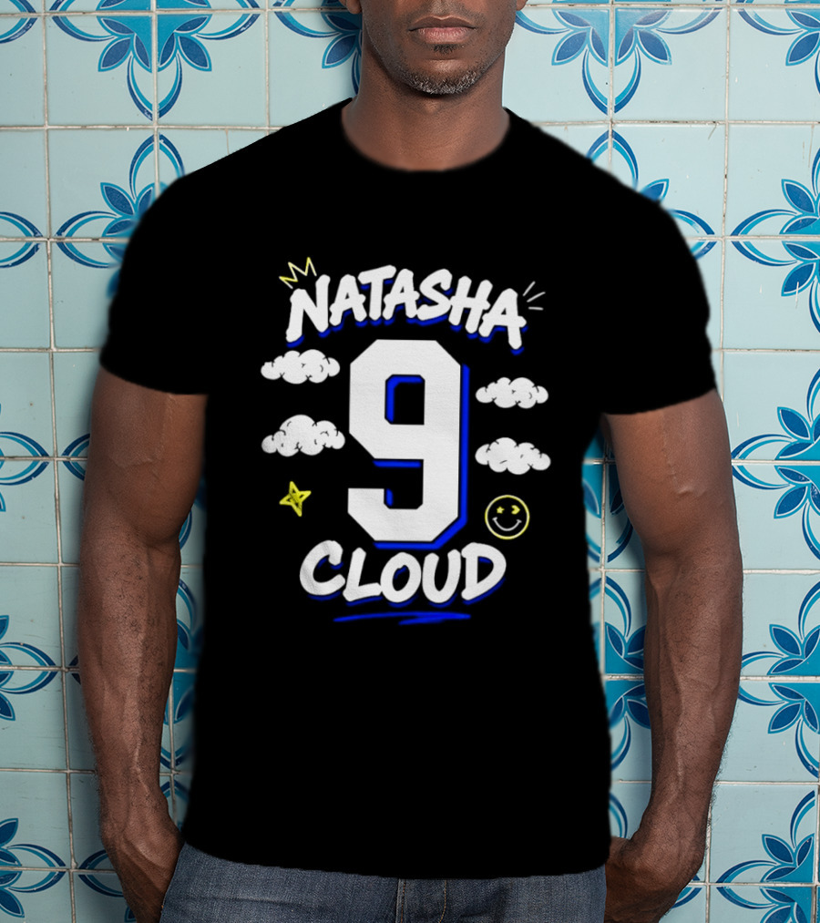 Natasha Cloud 9 Chicago Sky 2026 Clouds Stars Smiley T-Shirt