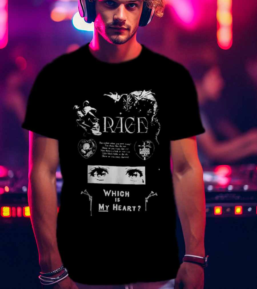 Rage Broken Hearts Wicked Is My Heart T-Shirt