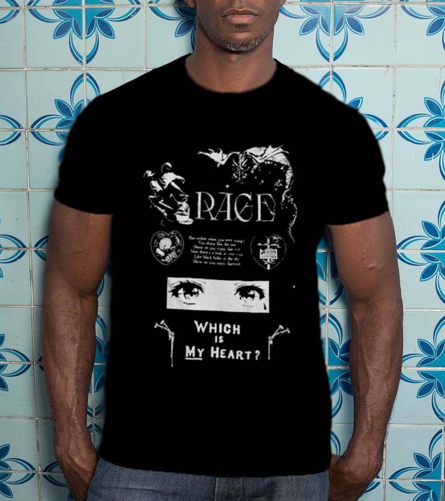 Rage Broken Hearts Wicked Is My Heart T-Shirt
