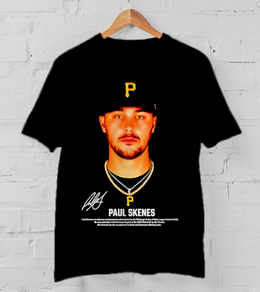 Paul Skenes Pittsburgh Pirates American Professional Baseball Player T-Shirt