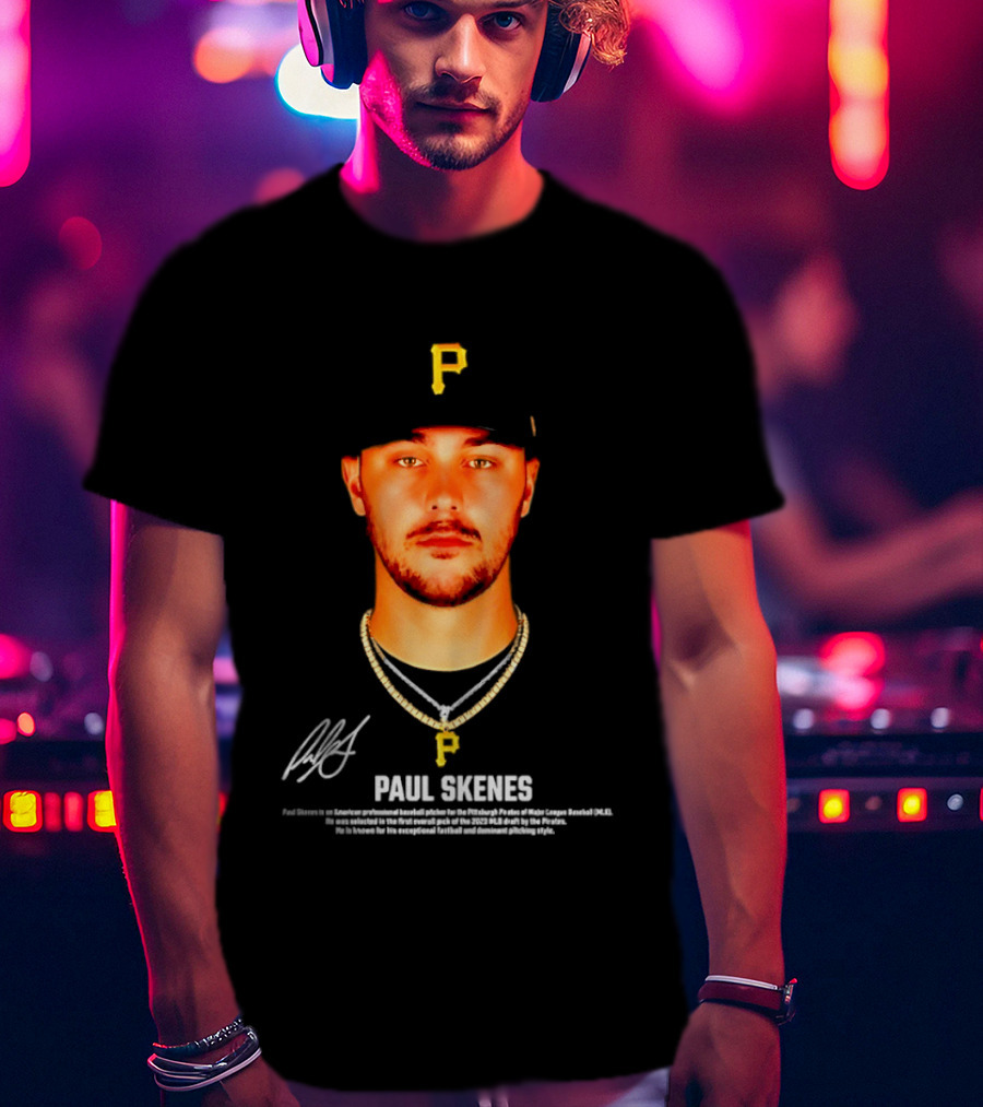 Paul Skenes Pittsburgh Pirates American Professional Baseball Player T-Shirt