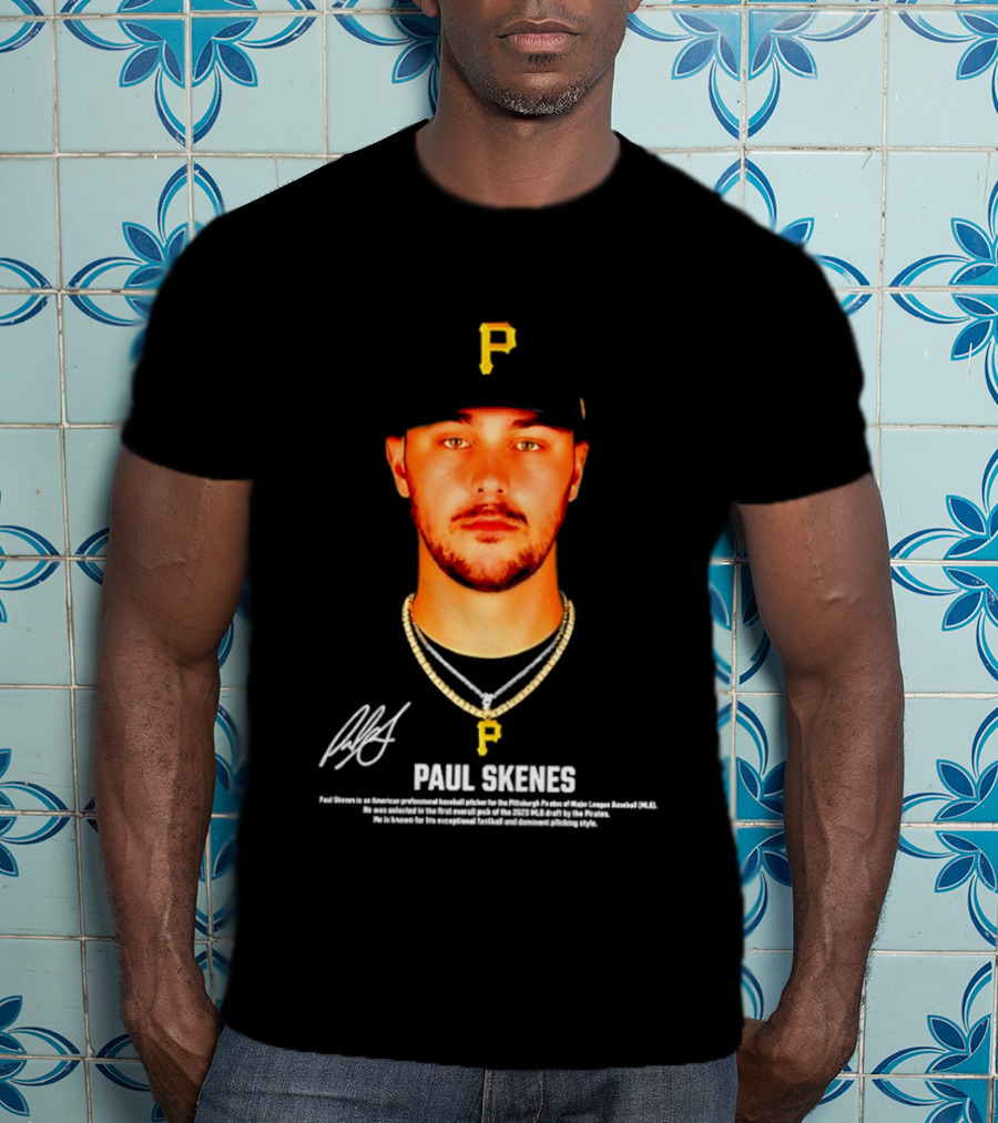 Paul Skenes Pittsburgh Pirates American Professional Baseball Player T-Shirt