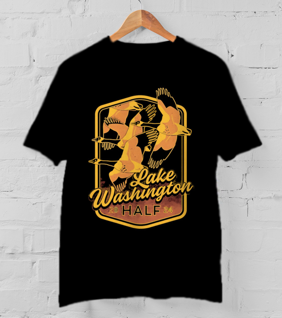 Lake Washington Half Marathon 2024 Geese T-Shirt