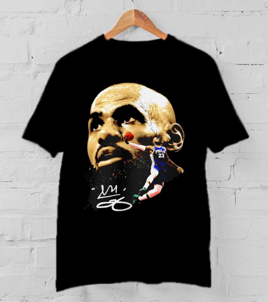 LeBron James Philadelphia 23 Dunk GOAT Signature T-Shirt