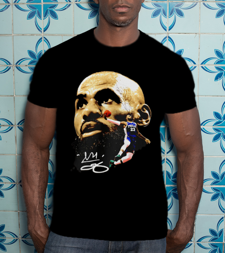 LeBron James Philadelphia 23 Dunk GOAT Signature T-Shirt