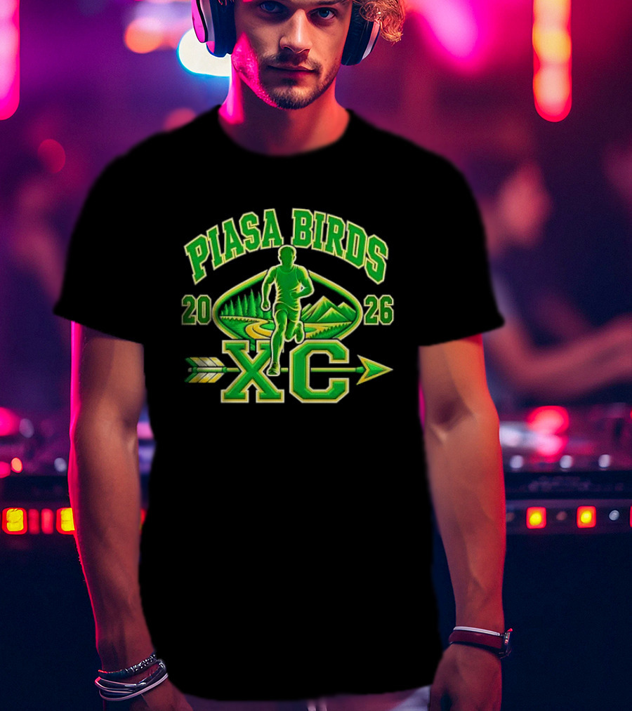 Piasa Birds XC 2026 Male Runner Forest Path Mountains T-Shirt