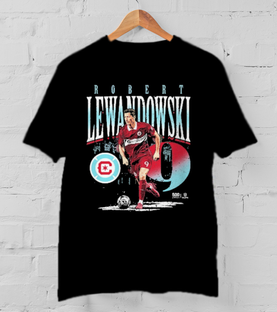 Robert Lewandowski Chicago Fire FC Number 9 Soccer Star T-Shirt
