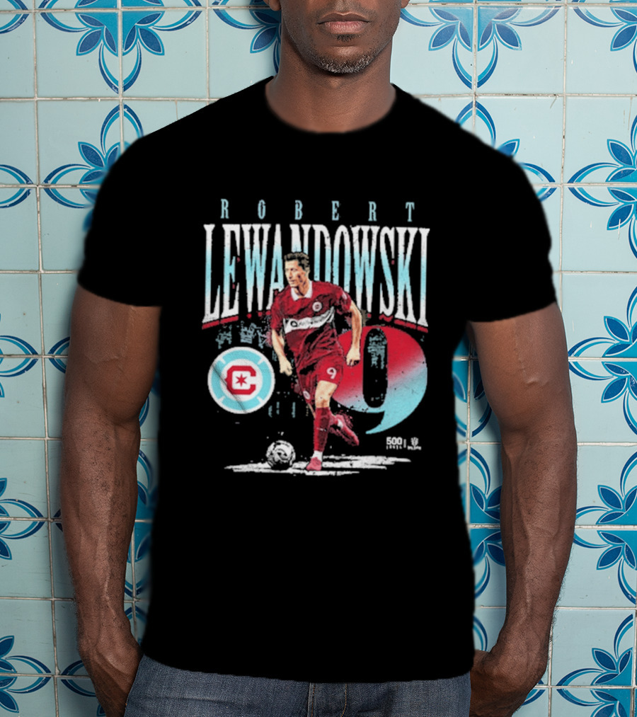 Robert Lewandowski Chicago Fire FC Number 9 Soccer Star T-Shirt
