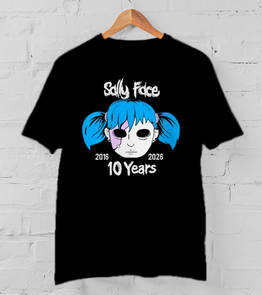 Sally Face 10 Years Anniversary 2016 2026 T-Shirt