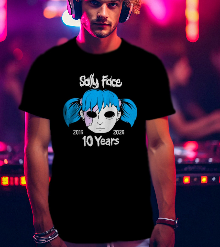 Sally Face 10 Years Anniversary 2016 2026 T-Shirt