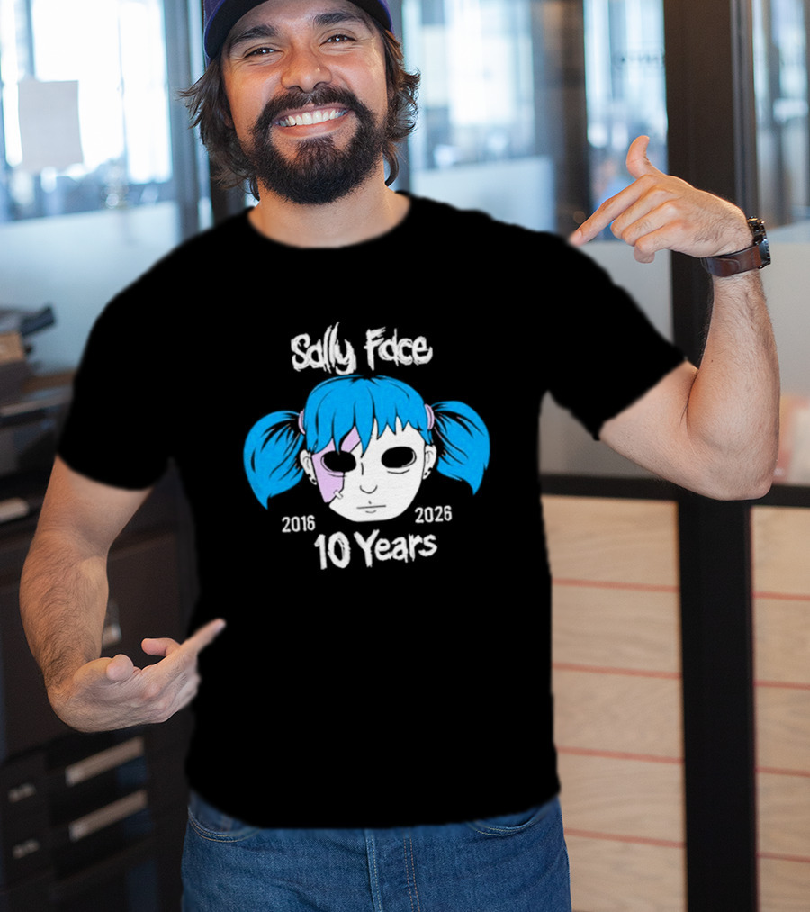 Sally Face 10 Years Anniversary 2016 2026 T-Shirt