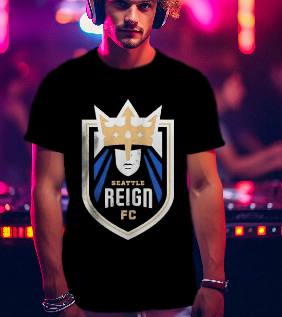 Seattle Reign FC Distressed Crown Crest T-Shirt