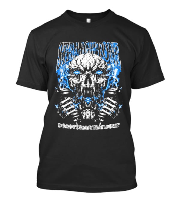 Straightone Do Not Dream Train For It Skull Dumbbells T-Shirt