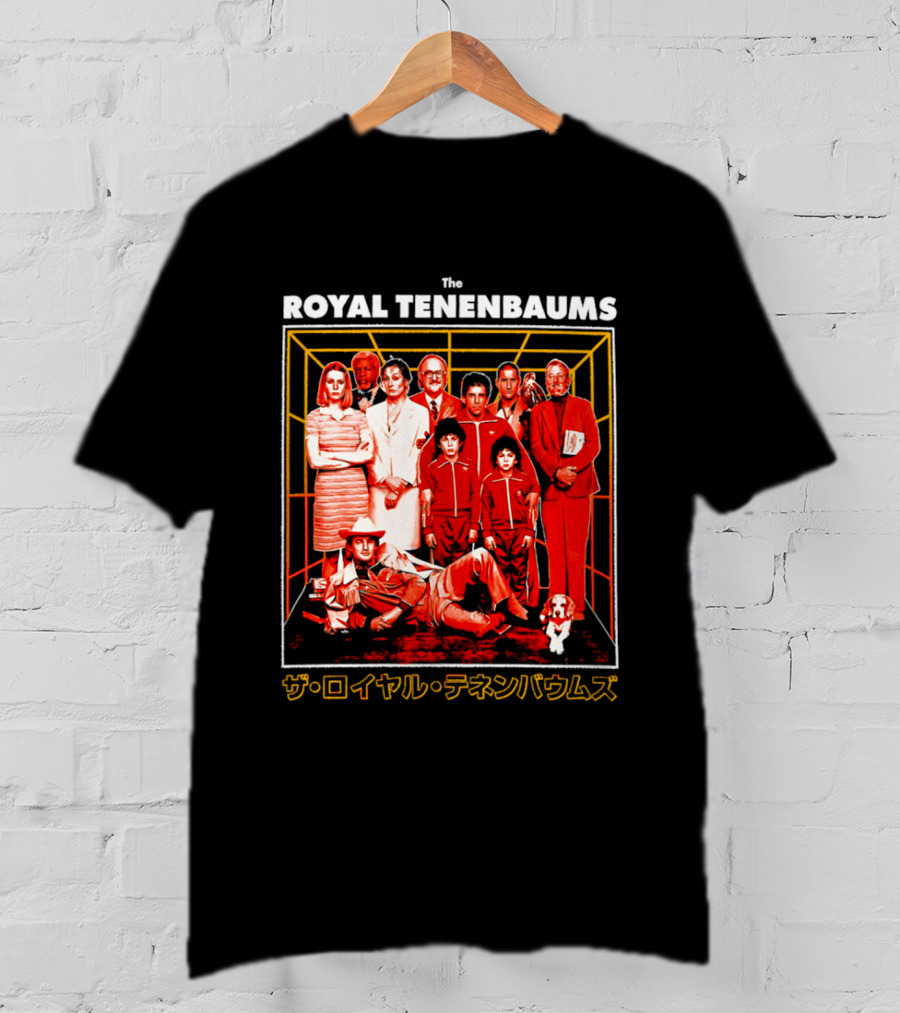 The Royal Tenenbaums Movie Cast Retro Japanese T-Shirt