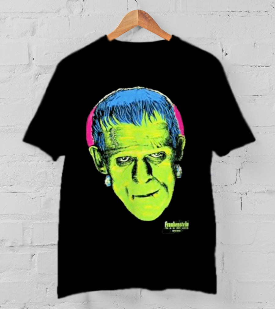 Frankenstein Universal Studios Monsters Head Travis Barker T-Shirt