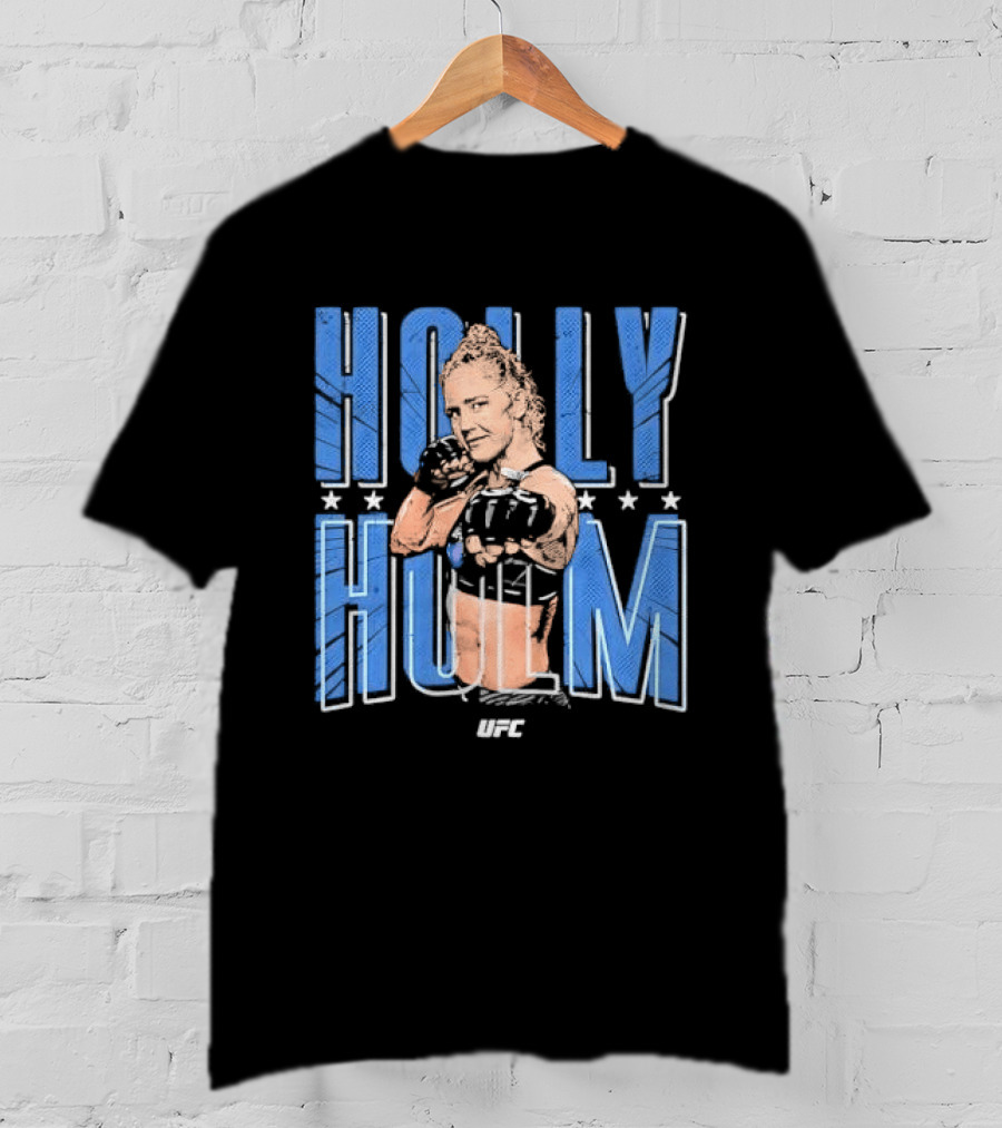 UFC Holly Holm Fighter Halftone Stars T-Shirt