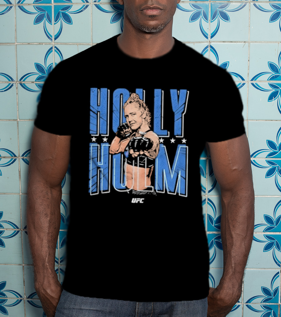 UFC Holly Holm Fighter Halftone Stars T-Shirt