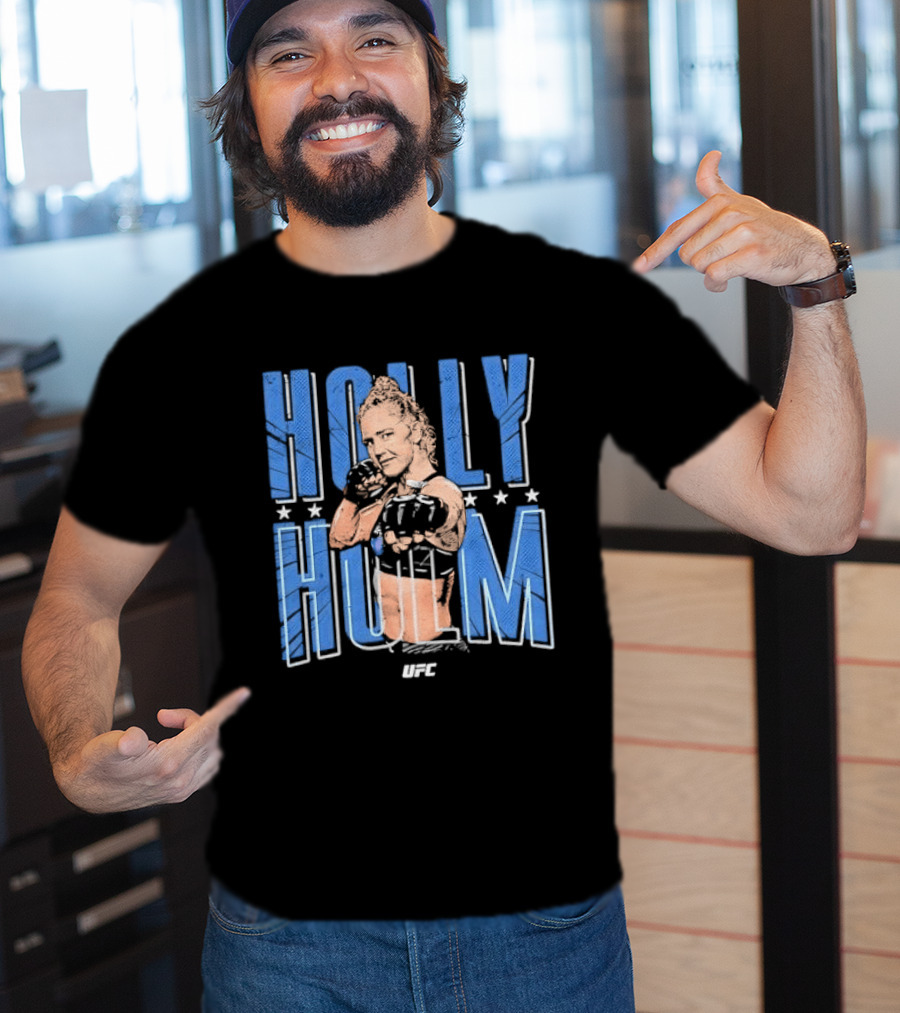 UFC Holly Holm Fighter Halftone Stars T-Shirt