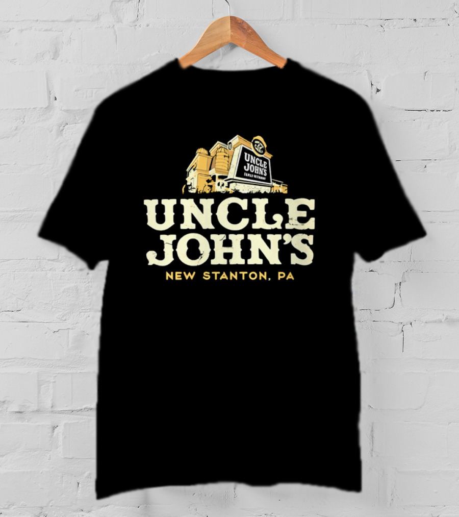 Uncle John's Family Restaurant New Stanton PA Building Silo Architecture T-Shirt